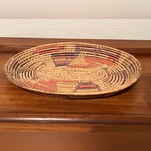 Handwoven Multicolor pine needle basket